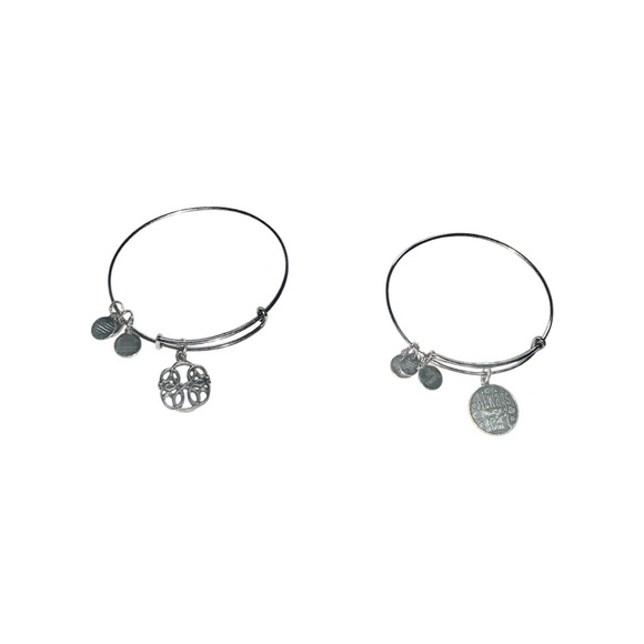 Alex and Ani Jewelry - Alex and Ani Silver Bracelet w/ Charms (2)